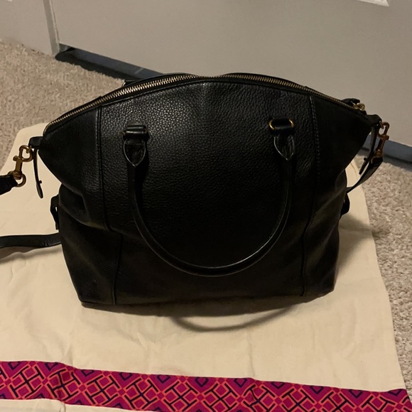 Tory Burch Pebbled Leather Carter Small Satchel - Picture 4 of 8